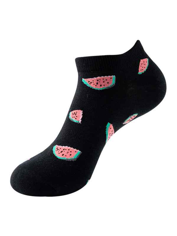 New Thin Crew Socks with Interesting Patterns