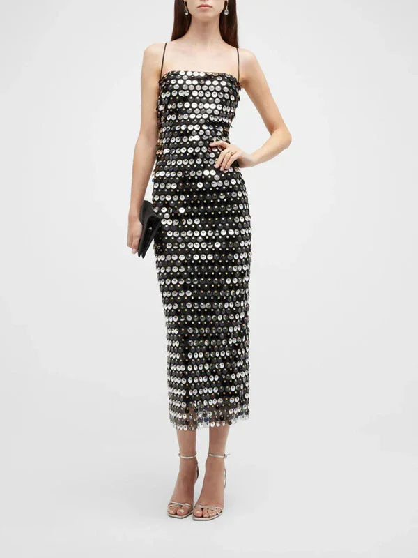 Women's Strapless Beaded Dress – Timeless Glamour Meets Modern Chic - Shello's Creative Boutique