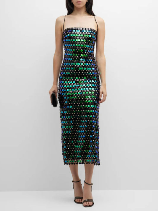 Women's beaded strapless party long dress Shello Creative Boutique