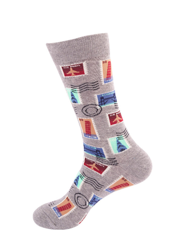 Floral Pattern Casual Knit Women's Socks Shello's Creative Boutique