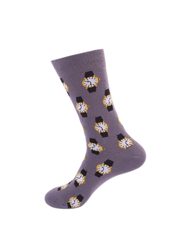 Floral Pattern Casual Knit Women's Socks Shello's Creative Boutique