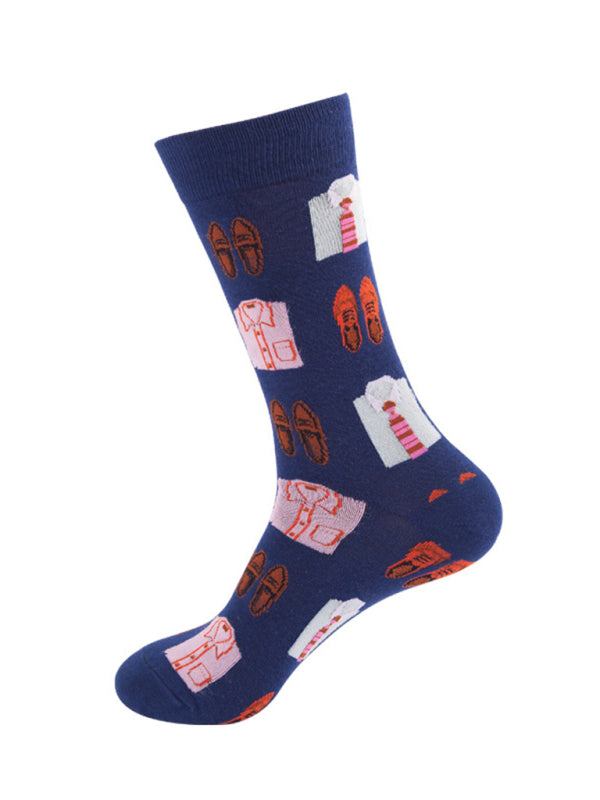 Floral Pattern Casual Knit Women's Socks Shello's Creative Boutique