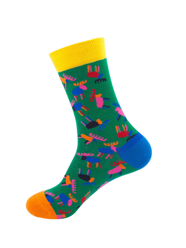 Leisure Patterned Cotton Women's Socks Shello's Creative Boutique