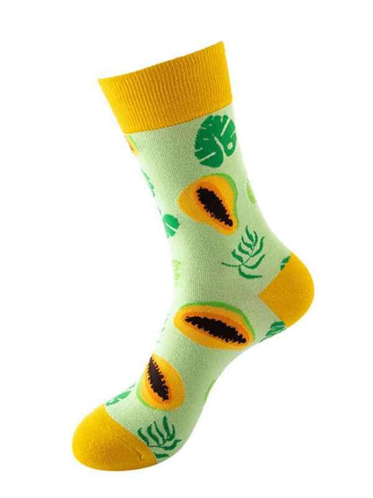 New one-size-fits-all street fashion trend socks fruit pattern design trendy brand socks - Shello's Creative Boutique