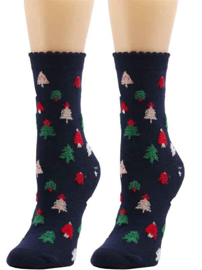 Christmas Woolen Socks for Autumn and Winter - Mid-Calf Festive Comfort - Shello's Creative Boutique