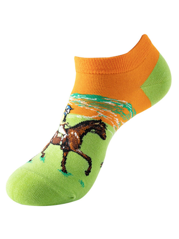 Women's Fun Cartoon Knit Ankle Socks