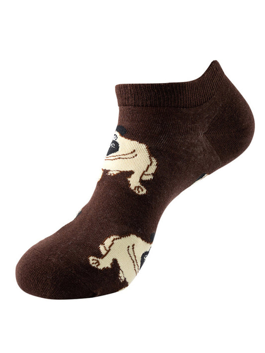 "Fruit Print Fun Ankle Socks"
