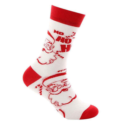 Christmas Santa Mid-Calf Socks - Premium Pure Cotton Holiday Socks - Shello's Creative Boutique