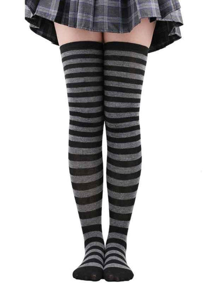 Stylish Over-the-Knee Striped Socks - Daily Casual Long Socks for Women - Shello's Creative Boutique