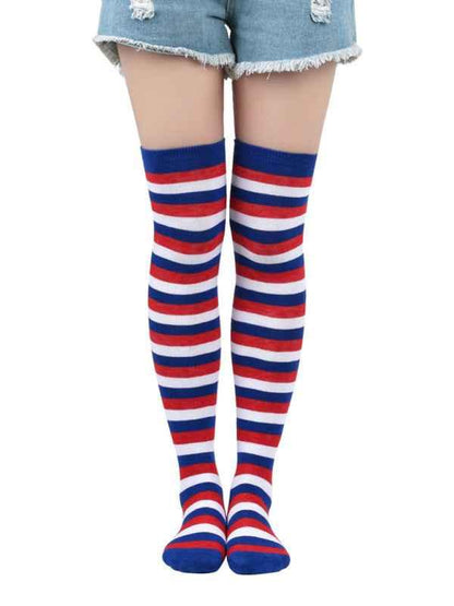 Stylish Over-the-Knee Striped Socks - Daily Casual Long Socks for Women - Shello's Creative Boutique