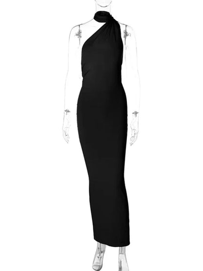 Feminine Backless Pleated Slim Fit Sleeveless Dress | Graceful & Chic Summer Fashion - Shello's Creative Boutique
