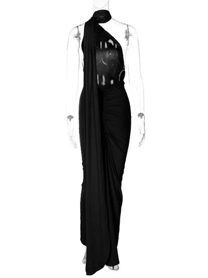 Feminine Backless Pleated Slim Fit Sleeveless Dress | Graceful & Chic Summer Fashion - Shello's Creative Boutique