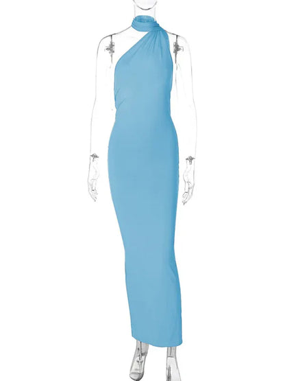 Feminine Backless Pleated Slim Fit Sleeveless Dress | Graceful & Chic Summer Fashion - Shello's Creative Boutique