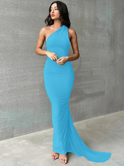 Feminine Backless Pleated Slim Fit Sleeveless Dress | Graceful & Chic Summer Fashion - Shello's Creative Boutique