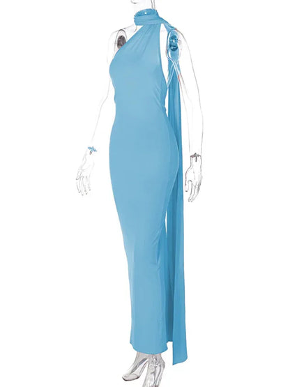 Feminine Backless Pleated Slim Fit Sleeveless Dress | Graceful & Chic Summer Fashion - Shello's Creative Boutique