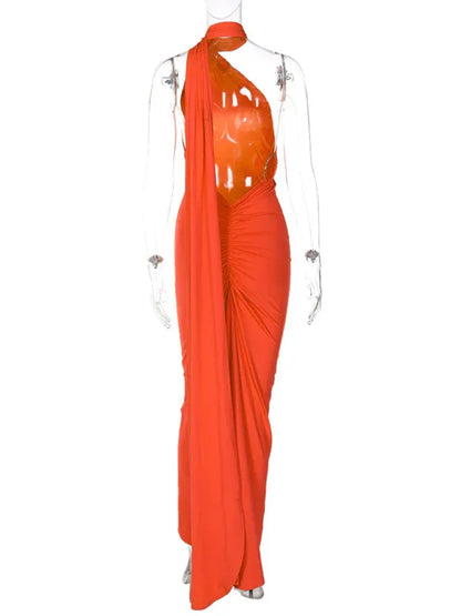 Feminine Backless Pleated Slim Fit Sleeveless Dress | Graceful & Chic Summer Fashion - Shello's Creative Boutique