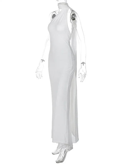 Feminine Backless Pleated Slim Fit Sleeveless Dress | Graceful & Chic Summer Fashion - Shello's Creative Boutique