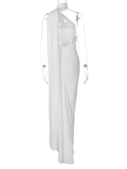 Feminine Backless Pleated Slim Fit Sleeveless Dress | Graceful & Chic Summer Fashion - Shello's Creative Boutique