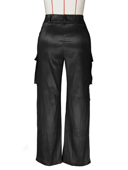 Women's Casual Multi-Pocket Cargo Trousers – Functional Style Meets Everyday Comfort - Shello's Creative Boutique