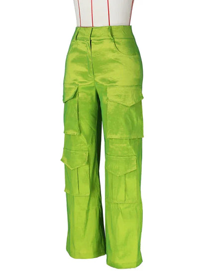 Women's Casual Multi-Pocket Cargo Trousers – Functional Style Meets Everyday Comfort - Shello's Creative Boutique