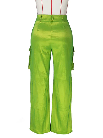 Women's Casual Multi-Pocket Cargo Trousers – Functional Style Meets Everyday Comfort - Shello's Creative Boutique