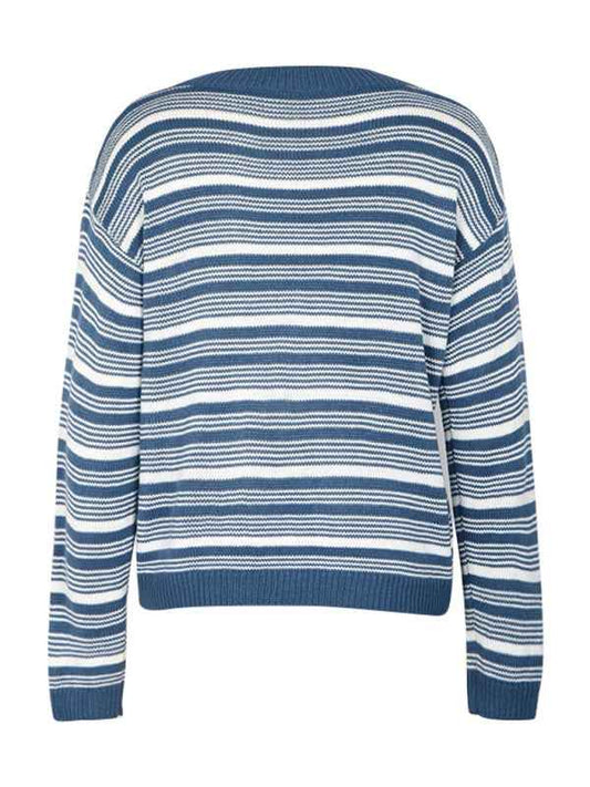 Casual Striped Knit Sweater – Brighten Up Your Wardrobe with Comfort and Style