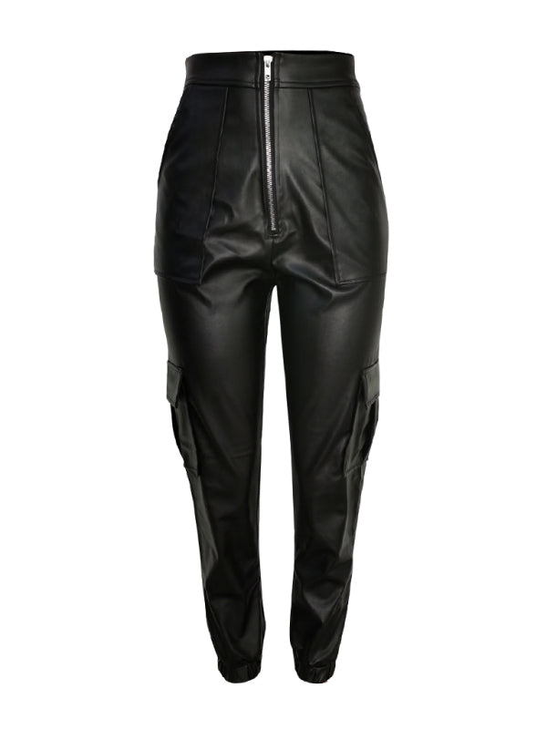 Women's Fashionable Multiple Pocket Cargo Pants Shello's Creative Boutique
