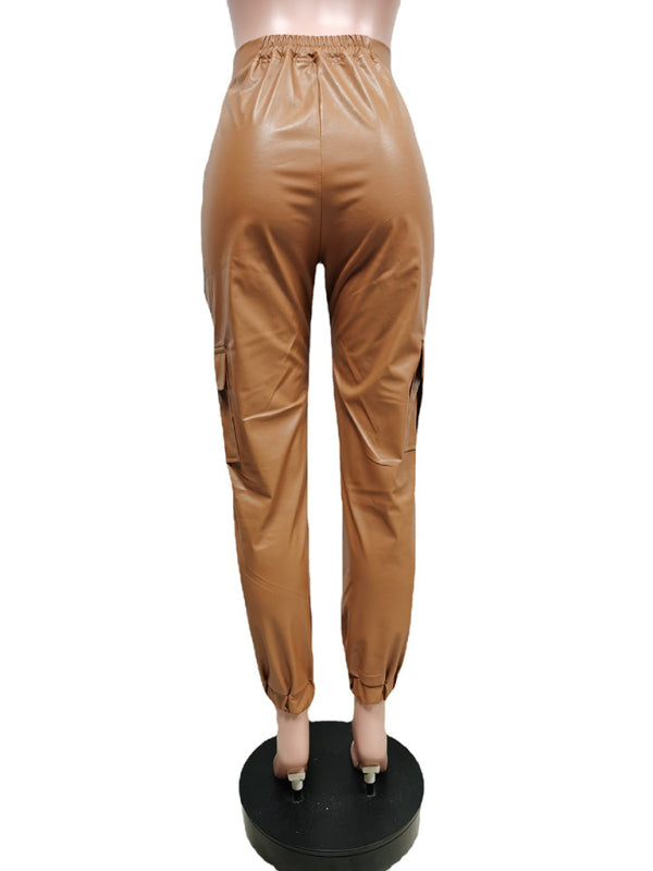 Women's Fashionable Multiple Pocket Cargo Pants Shello's Creative Boutique