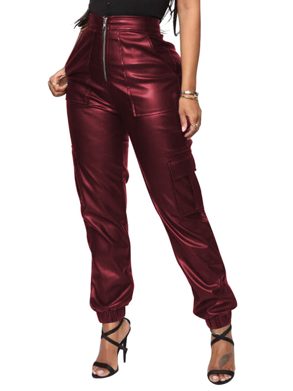 Women's Fashionable Multiple Pocket Cargo Pants Shello's Creative Boutique