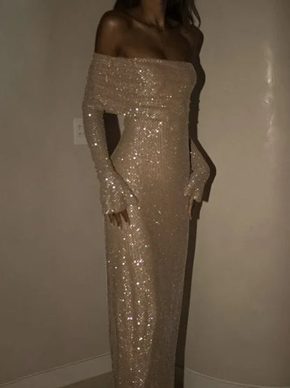 Women's Sexy Slim Fit Boat Neck Dress - Shello's Creative Boutique