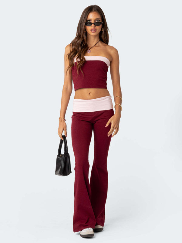New style fashionable, comfortable, slimming, anti-waist low-waist flared pants Shello's Creative Boutique