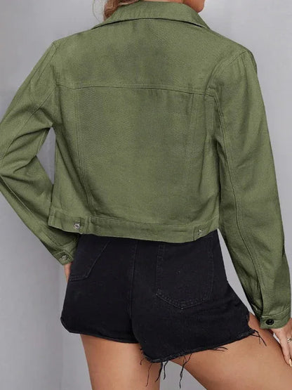 Women's New Casual Denim Short Jacket – Timeless Elegance Meets Everyday Comfort! - Shello's Creative Boutique