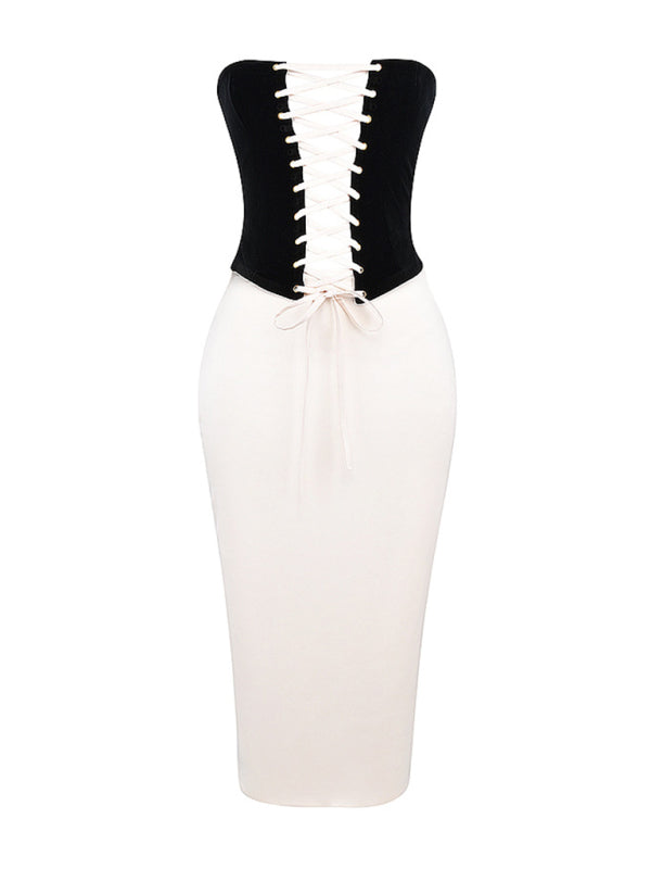 New women's clothing strappy top and skirt suit hot girl two-piece set Shello's Creative Boutique