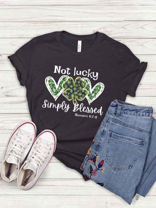 Women's Graphic "Blessed" T-Shirt – Celebrate Style and Positivity!