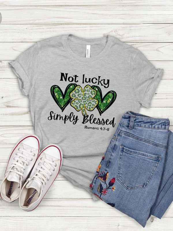 Women's Graphic "Blessed" T-Shirt – Celebrate Style and Positivity!