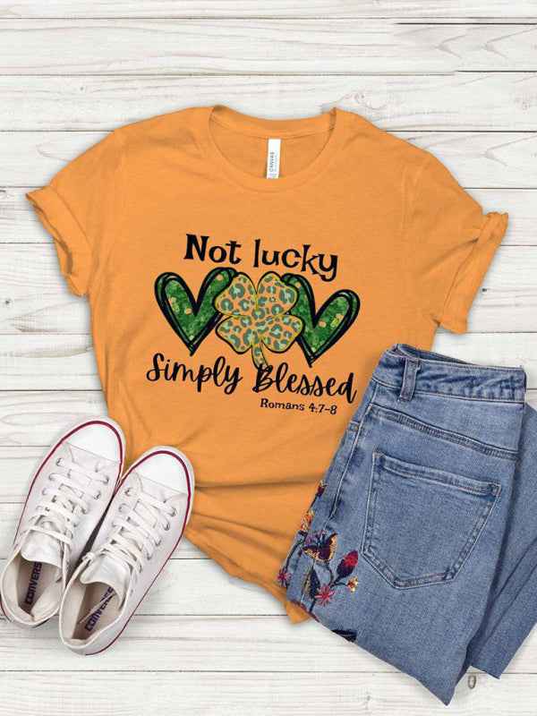 Women's Graphic "Blessed" T-Shirt – Celebrate Style and Positivity!