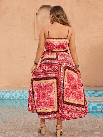 Plus Size Holiday Suspender Dress for Women - Shello's Creative Boutique