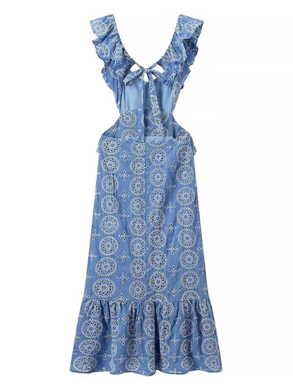 New Fashion Heavy Embroidery Layered Dress Shello's Creative Boutique