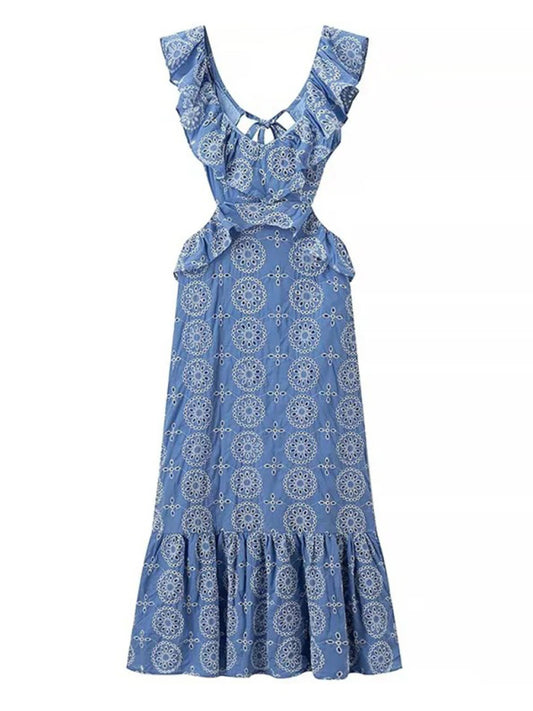 New Fashion Heavy Embroidery Layered Dress Shello's Creative Boutique