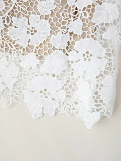 New Women's Lace Mesh Suspender Long Dress | Elegant & Chic Summer Glam - Shello's Creative Boutique