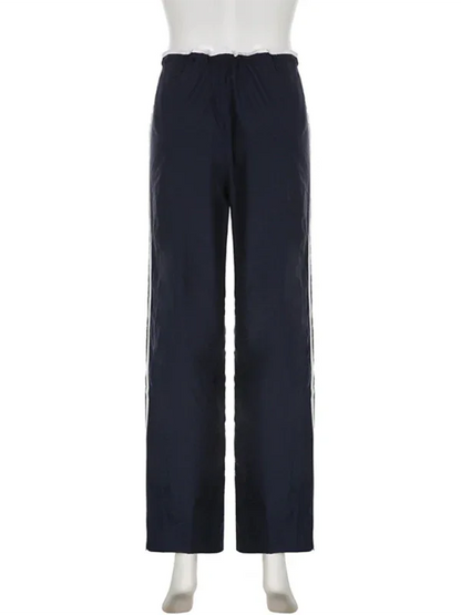 Street Sports Webbing Contrast Color Casual Pants – Bold Style Meets Ultimate Comfort - Shello's Creative Boutique