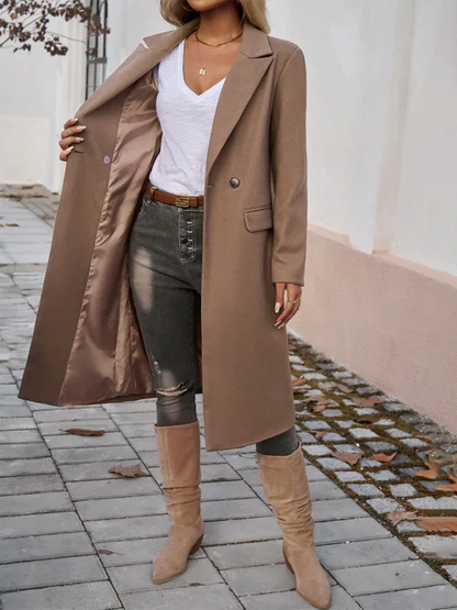 Women's Tweed Cardigan – Elegant Lapel Jacket for Any Occasion - Shello's Creative Boutique