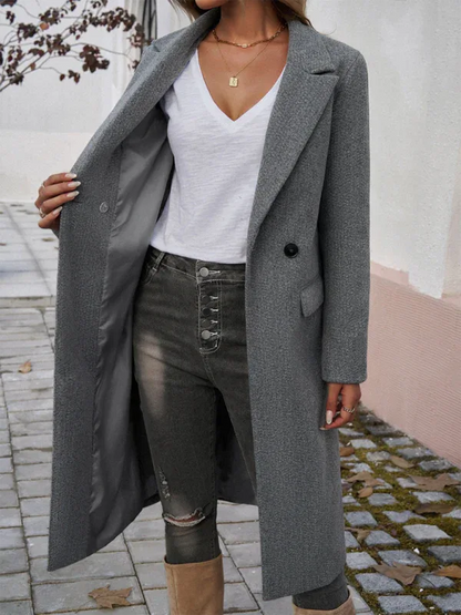 Women's Tweed Cardigan – Elegant Lapel Jacket for Any Occasion - Shello's Creative Boutique
