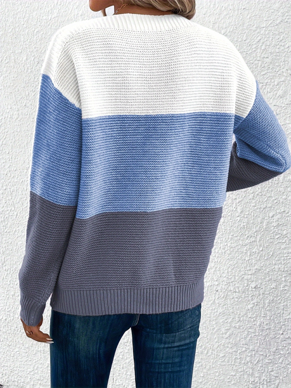 Loose Crew Neck Sweater—Perfect Blend of Comfort and Style for Women