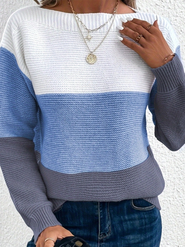 Loose Crew Neck Sweater—Perfect Blend of Comfort and Style for Women