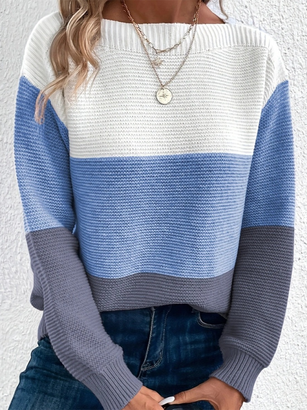 Loose Crew Neck Sweater—Perfect Blend of Comfort and Style for Women