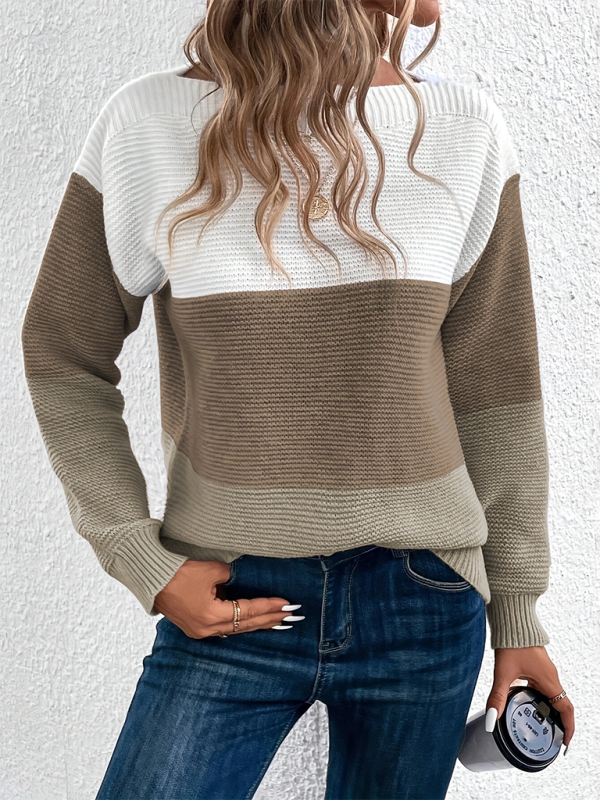 Loose Crew Neck Sweater—Perfect Blend of Comfort and Style for Women