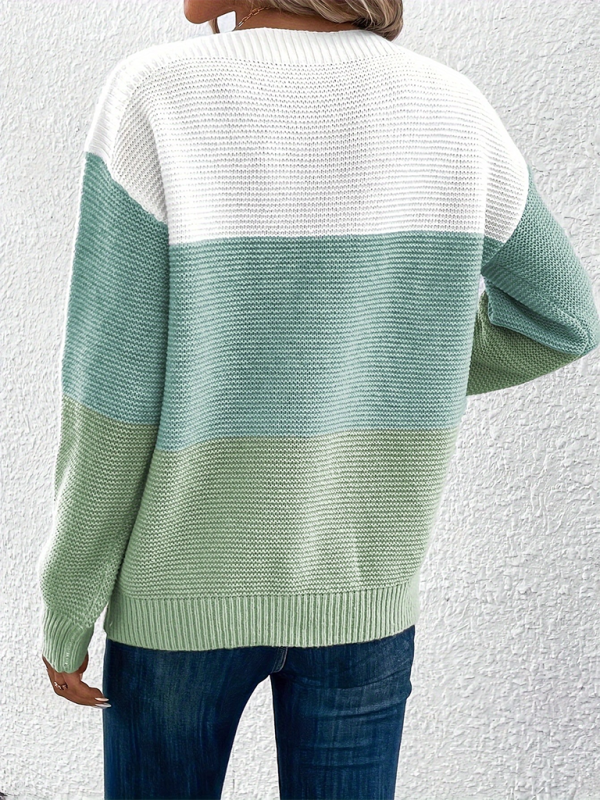 Loose Crew Neck Sweater—Perfect Blend of Comfort and Style for Women