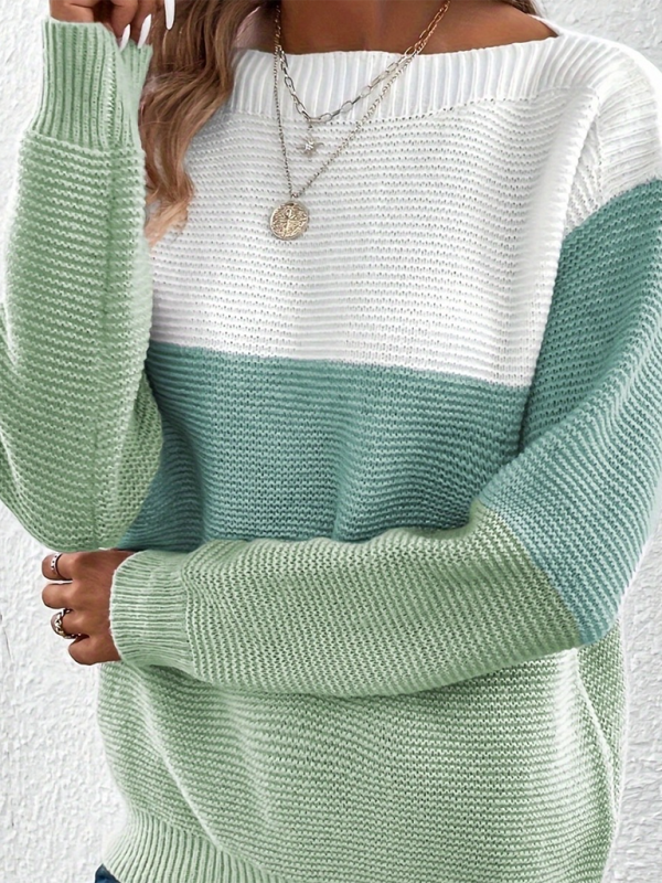 Loose Crew Neck Sweater—Perfect Blend of Comfort and Style for Women