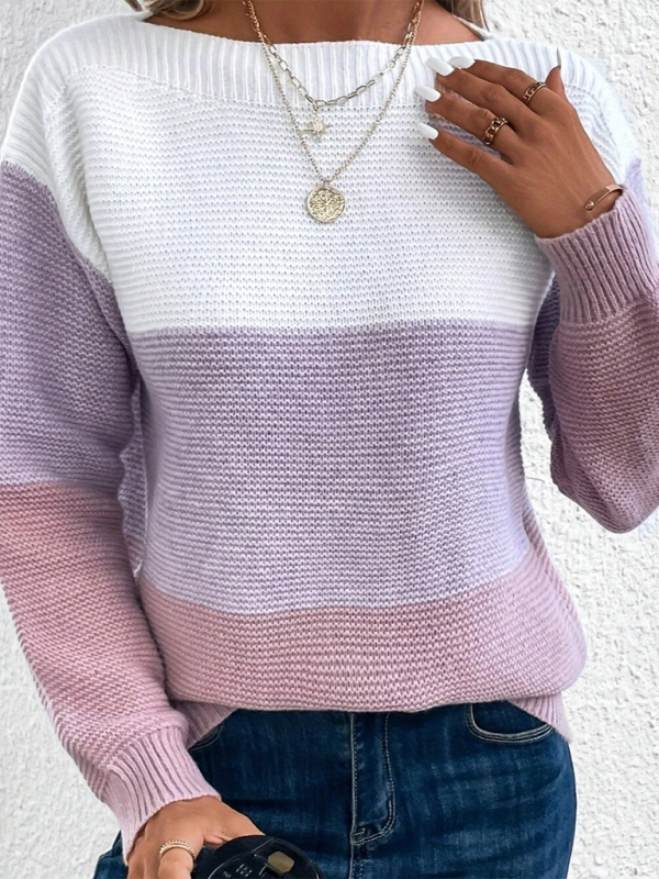 Loose Crew Neck Sweater—Perfect Blend of Comfort and Style for Women